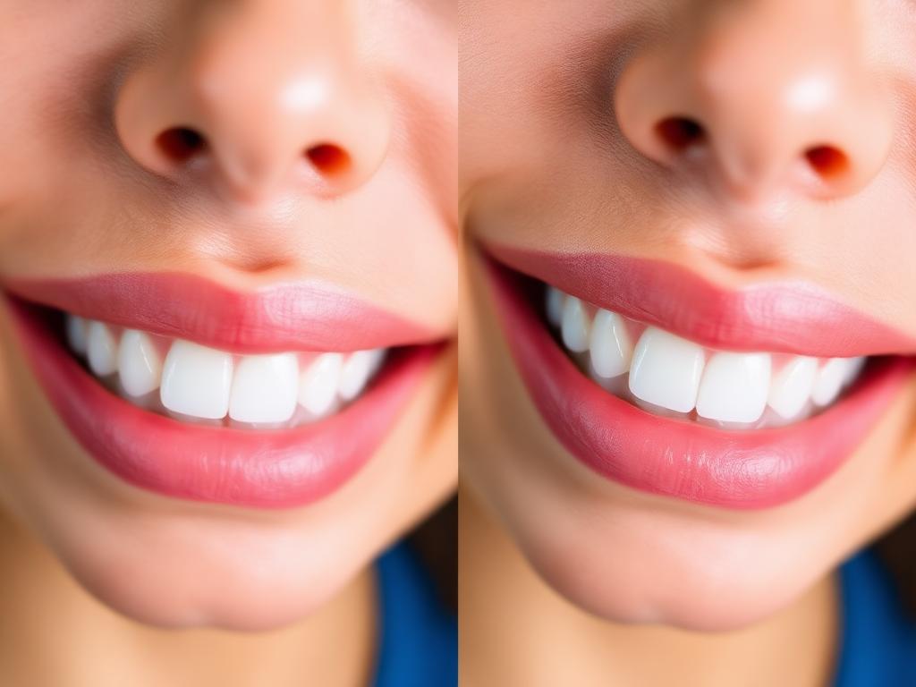 Whitening before and after